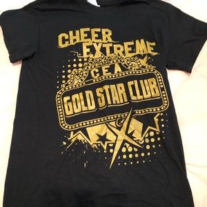 Cheer Extreme Gold Star Club T shirt